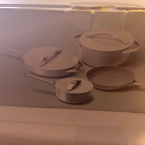 Caraway 12-Piece Ceramic Cookware Set - Grey Color - Non-stick and Non-Toxic New - Picture 2 of 16